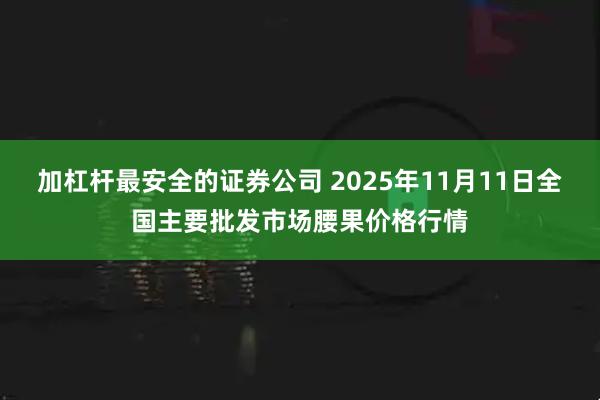 加杠杆最安全的证券公司 2025年11月11日全国主要批发市场腰果价格行情